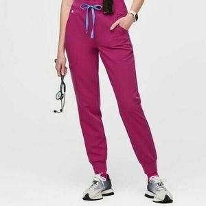 Figs Zamora Jogger Scrub Pants- Raspberry Sorbet